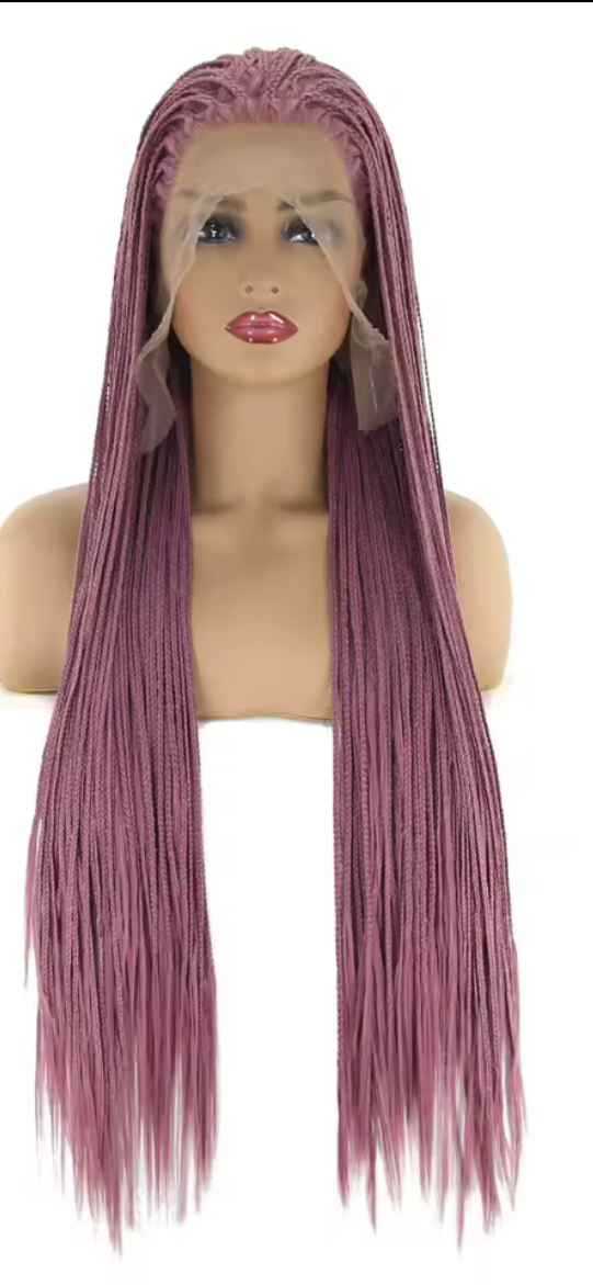 Pink Braided Wig