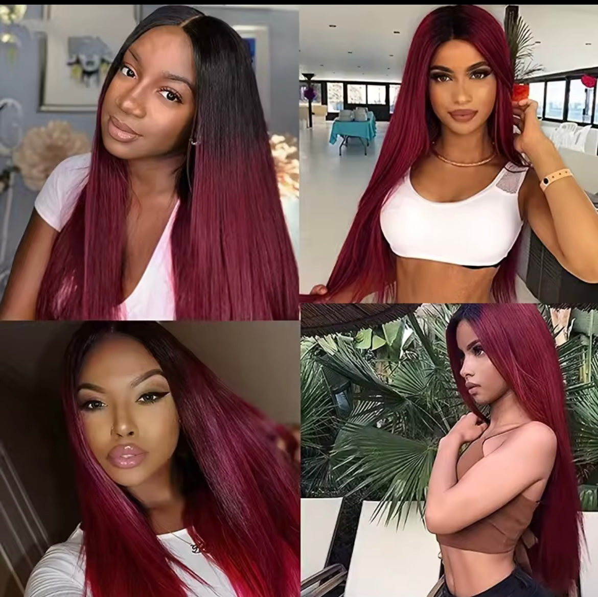 13x6 Ombre Burgandy BOSS